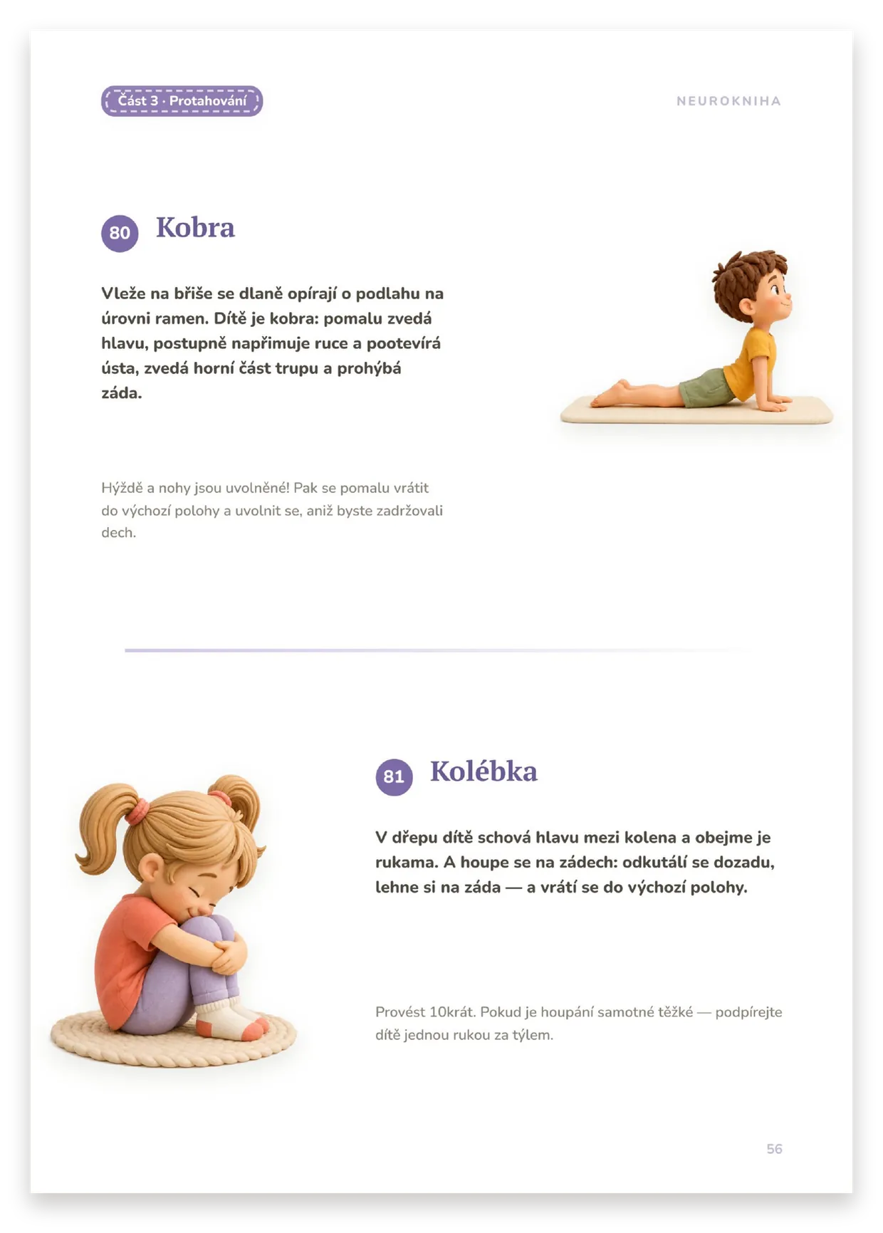 Protahování: Kobra a Kolébka